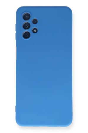 Samsung Galaxy A52 Kılıf Nano içi Kadife Silikon - Mavi