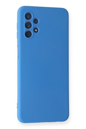 Samsung Galaxy A52 Kılıf Nano içi Kadife Silikon - Mavi