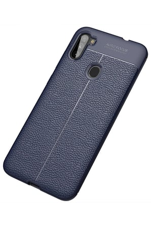 Samsung Galaxy A11 Kılıf Auto Focus Kapak - Lacivert-(5796)