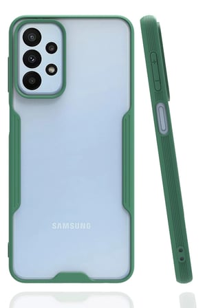 CPT83 Samsung Galaxy A23 4G Kılıf Platin Silikon - Yeşil
