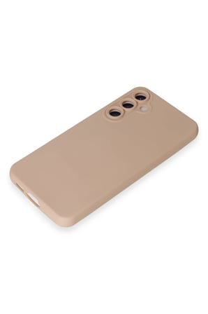 Samsung Galaxy S24 Kılıf Nano içi Kadife Silikon - Pudra-(5796)