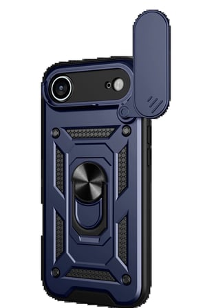 Apple iPhone 17 Air Pars Lens Yüzüklü Silikon - Lacivert-(5796)