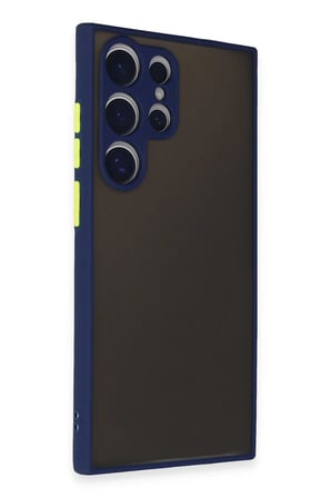 Samsung Galaxy S24 Ultra Kılıf Montreal Silikon Kapak - Lacivert-(5796)