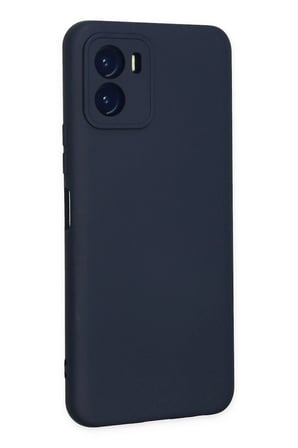 CPT83 Vivo Y15S Kılıf Nano içi Kadife Silikon - Lacivert