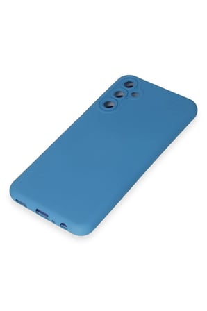 Samsung Galaxy M14 5G Kılıf Nano içi Kadife Silikon - Mavi-(5796)