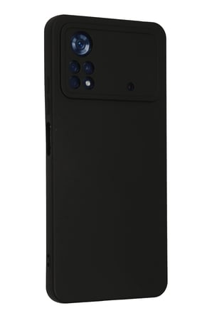 Xiaomi Poco X4 Pro 5G Kılıf Nano içi Kadife Silikon - Siyah-(5796)