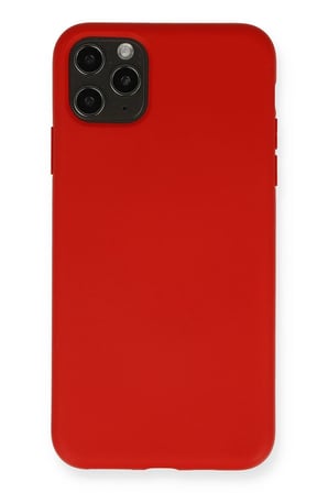 CPT83 iPhone 11 Pro Max Kılıf Nano içi Kadife Silikon - Kırmızı