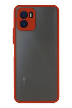 CPT83 Vivo Y15S Kılıf Montreal Silikon Kapak - Kırmızı