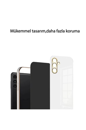 Samsung Galaxy A26 Kılıf Volet Silikon - Siyah-(5796)