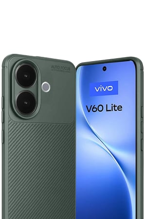 CPT83 Vivo V60 Lite Auto Focus Karbon Kapak - Koyu Yeşil
