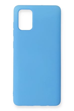 CP120 Samsung Galaxy A71 Kılıf Nano içi Kadife Silikon - Mavi