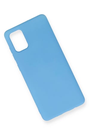 CP120 Samsung Galaxy A71 Kılıf Nano içi Kadife Silikon - Mavi