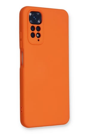 CPT83 Xiaomi Redmi Note 11 Kılıf Nano içi Kadife Silikon - Turuncu