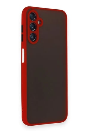 Samsung Uyumlu Galaxy A15 4G Kılıf Montreal Silikon Kapak - Kırmızı-(5796)