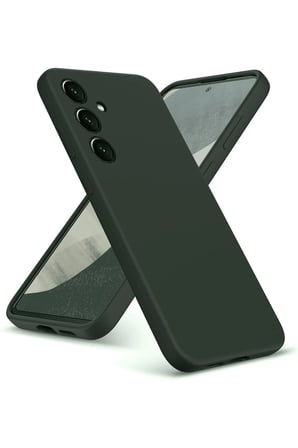 CPT83 Samsung Galaxy A36 Kılıf Nano içi Kadife Silikon - Koyu Yeşil