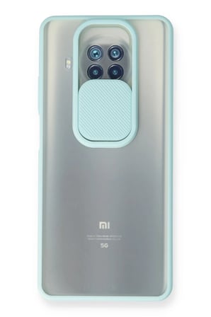 Xiaomi Mi 10T Lite Kılıf Palm Buzlu Kamera Sürgülü Silikon - Turkuaz