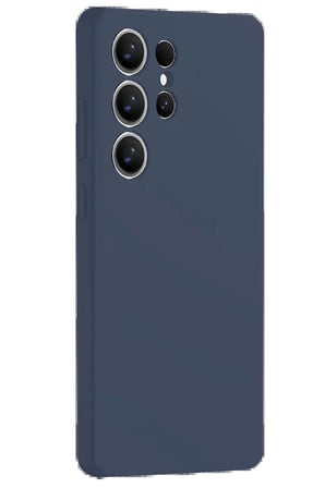 Samsung Galaxy S25 Ultra Kılıf Nano içi Kadife Silikon - Lacivert-(5796)