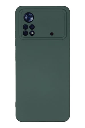 Xiaomi Poco X4 Pro 5G Kılıf Nano içi Kadife Silikon - Koyu Yeşil-(5796)