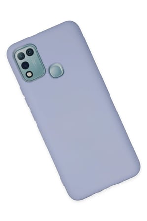 İnfinix Hot 10 Play Kılıf Nano içi Kadife Silikon - Lila-(5796)