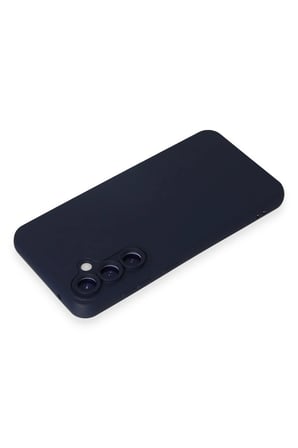 Samsung Uyumlu Galaxy S23 FE Kılıf Nano içi Kadife Silikon - Lacivert-(5796)