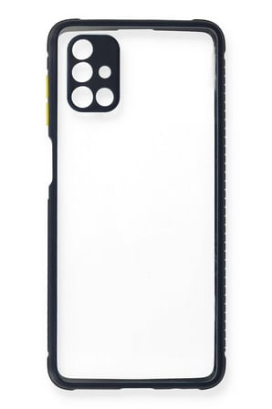 CPT83 Samsung Galaxy M51 Kılıf Miami Şeffaf Silikon - Lacivert