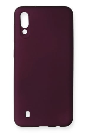 Samsung Galaxy M10 Kılıf First Silikon - Mürdüm-(5796)