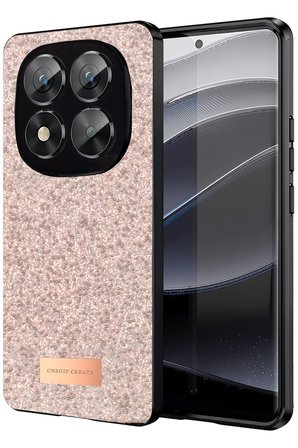 Xiaomi Redmi Note 14 Pro 5G Bright Simli Kapak - Pembe-(5796)
