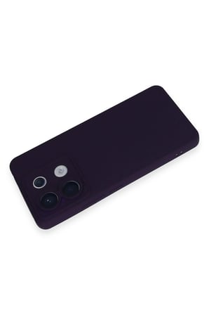 Xiaomi Uyumlu Redmi Note 13 Pro 5G Kılıf Nano içi Kadife Silikon - Mor-(5796)