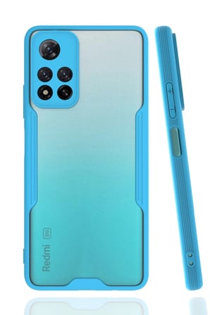 Xiaomi Redmi Note 11 Pro Plus 5G Kılıf Platin Silikon - Mavi-(5796)