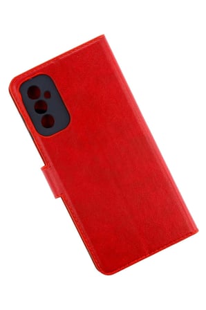 Samsung Galaxy M52 5G Kılıf Trend S Plus Kapaklı Kılıf - Kırmızı-(5796)