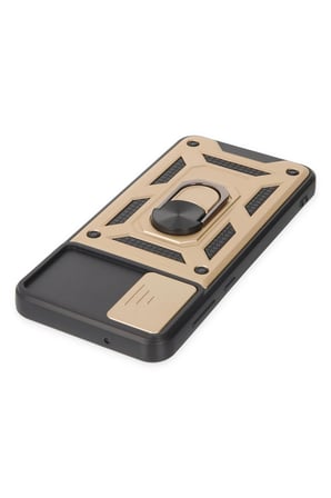 CPT83 Samsung Galaxy A04 Kılıf Pars Lens Yüzüklü Silikon - Gold