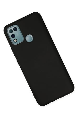 İnfinix Hot 10 Play Kılıf Nano içi Kadife Silikon - Siyah-(5796)