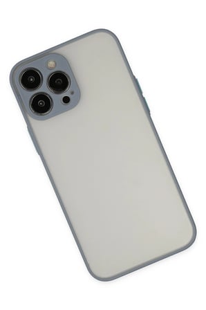 CPT83 iPhone 13 Pro Max Kılıf Montreal Silikon Kapak - Gri