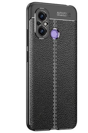 Xiaomi Redmi 12C Kılıf Auto Focus Kapak - Siyah-(5796)