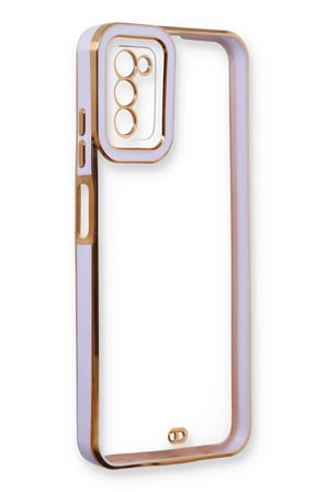 CPT83 Samsung Galaxy A03S Kılıf Liva Lens Silikon - Lila