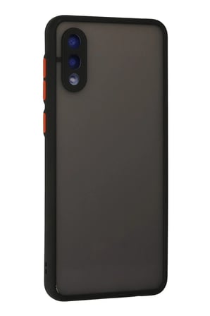 Samsung Uyumlu Galaxy A02 Kılıf Montreal Silikon Kapak - Siyah-(5796)
