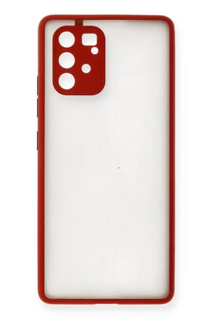 CPT83 Samsung Galaxy A91 / S10 Lite Kılıf Montreal Silikon Kapak - Kırmızı