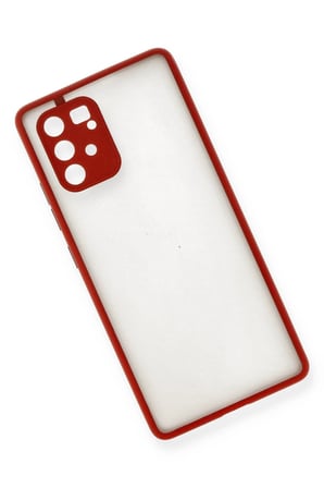 CPT83 Samsung Galaxy A91 / S10 Lite Kılıf Montreal Silikon Kapak - Kırmızı