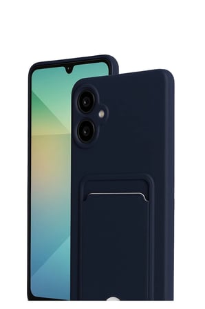 Samsung Galaxy A07 Kelvin Kartvizitli Silikon - Lacivert-(5796)