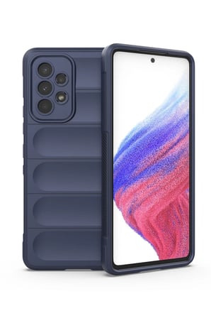 Samsung Uyumlu Galaxy A53 5G Kılıf Optimum Silikon - Lacivert-(5796)