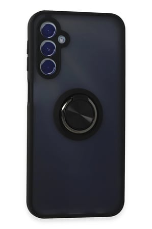 CPT83 Samsung Galaxy M34 5G Kılıf Montreal Yüzüklü Silikon Kapak - Siyah