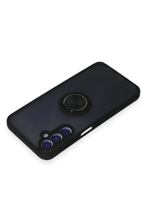 CPT83 Samsung Galaxy M34 5G Kılıf Montreal Yüzüklü Silikon Kapak - Siyah