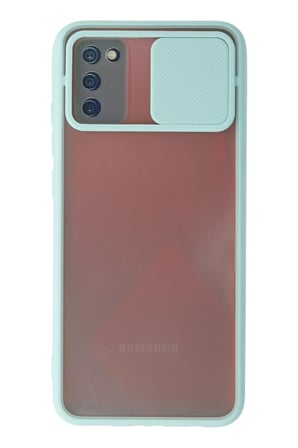 Samsung Galaxy A02S Kılıf Palm Buzlu Kamera Sürgülü Silikon uaz-(5796)