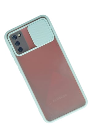 Samsung Galaxy A02S Kılıf Palm Buzlu Kamera Sürgülü Silikon uaz-(5796)