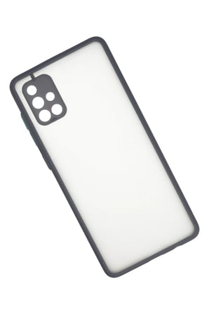 Samsung Galaxy A71 Kılıf Montreal Silikon Kapak - Gri