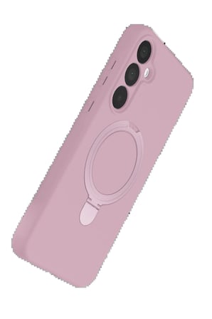 Samsung Galaxy A15 4G Regal Magsafe Standlı Kapak - Açık Pembe-(5796)