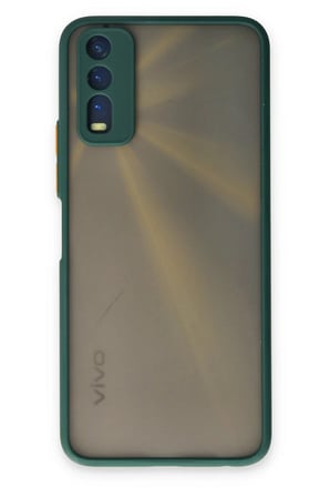 Vivo Y11S Kılıf Montreal Silikon Kapak - Yeşil-(5796)