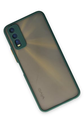 Vivo Y11S Kılıf Montreal Silikon Kapak - Yeşil-(5796)