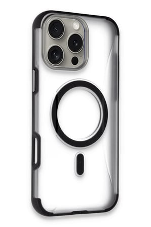 iPhone 14 Pro Max Hilton Magsafe Kapak - Siyah-(5796)