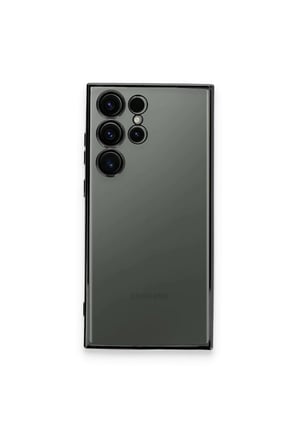 CPT83 Samsung Galaxy S23 Ultra Kılıf Lensli Silikon - Siyah